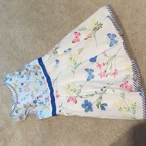 Flower and butterfly dress